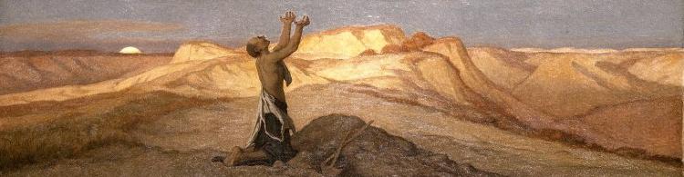 Elihu Vedder Prayer for Death in the Desert China oil painting art